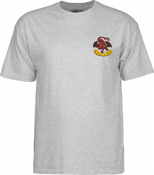 Powell Peralta Steve Caballero Dragon II T-shirt - Heather Gray