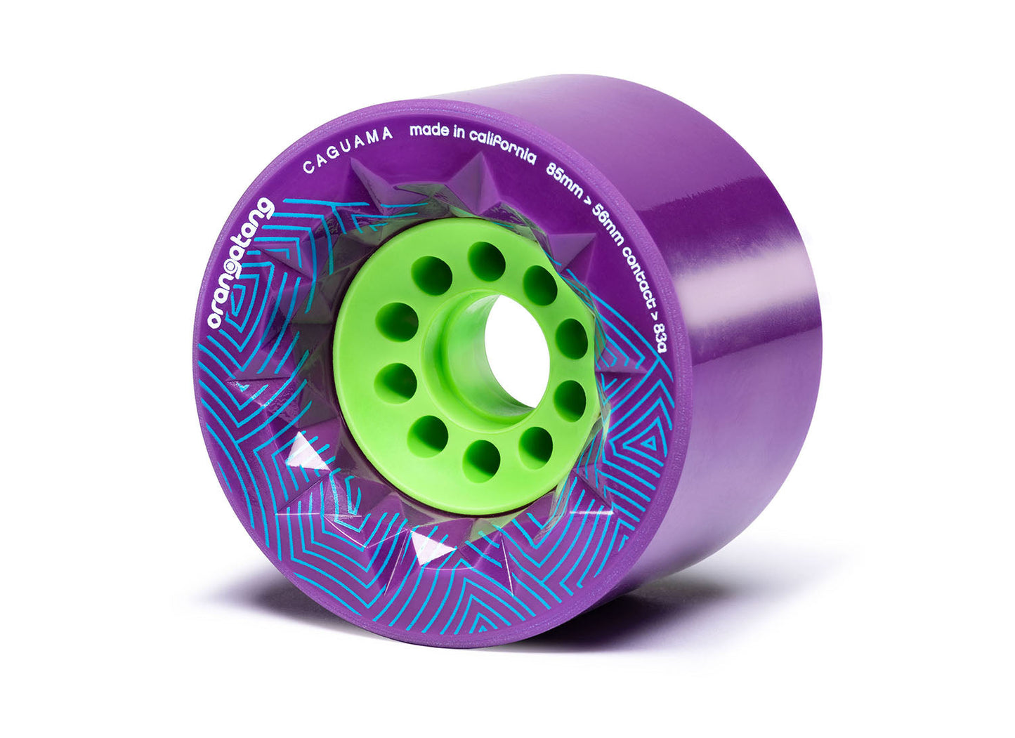 Orangatang Caguama 85mm 83a Longboard Wheels - Purple (Set of 4) - Bow Shock Marketplace
