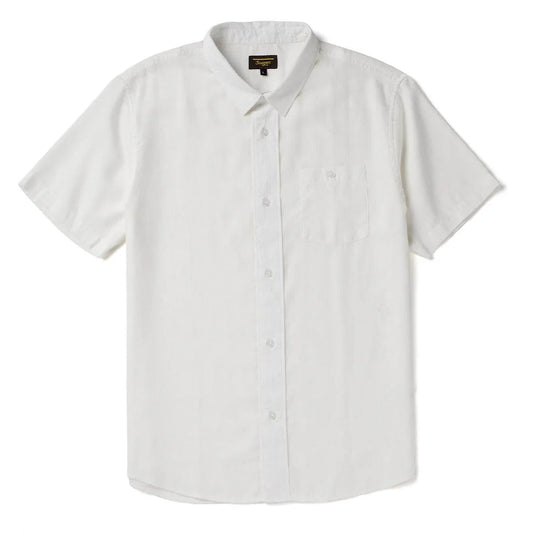 Seager Caldera White S/s Button Up Shirt