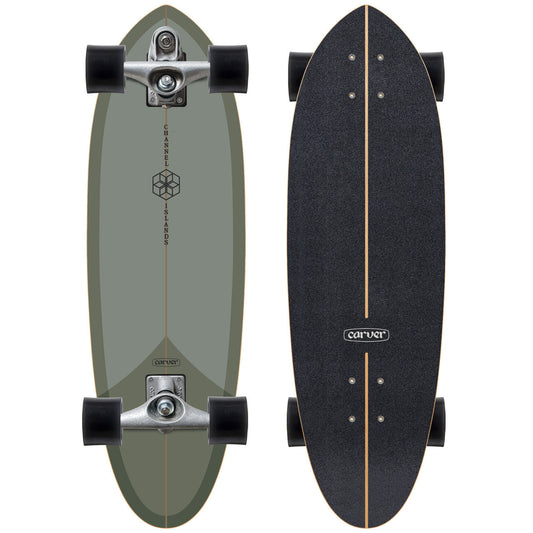 Carver x Channel Islands Mid Sage Surfskate Complete C7 - 32.5" - Bow Shock Marketplace
