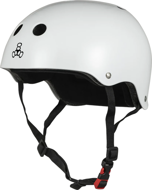 Triple Eight The Certified Sweatsaver White Glossy Helmet