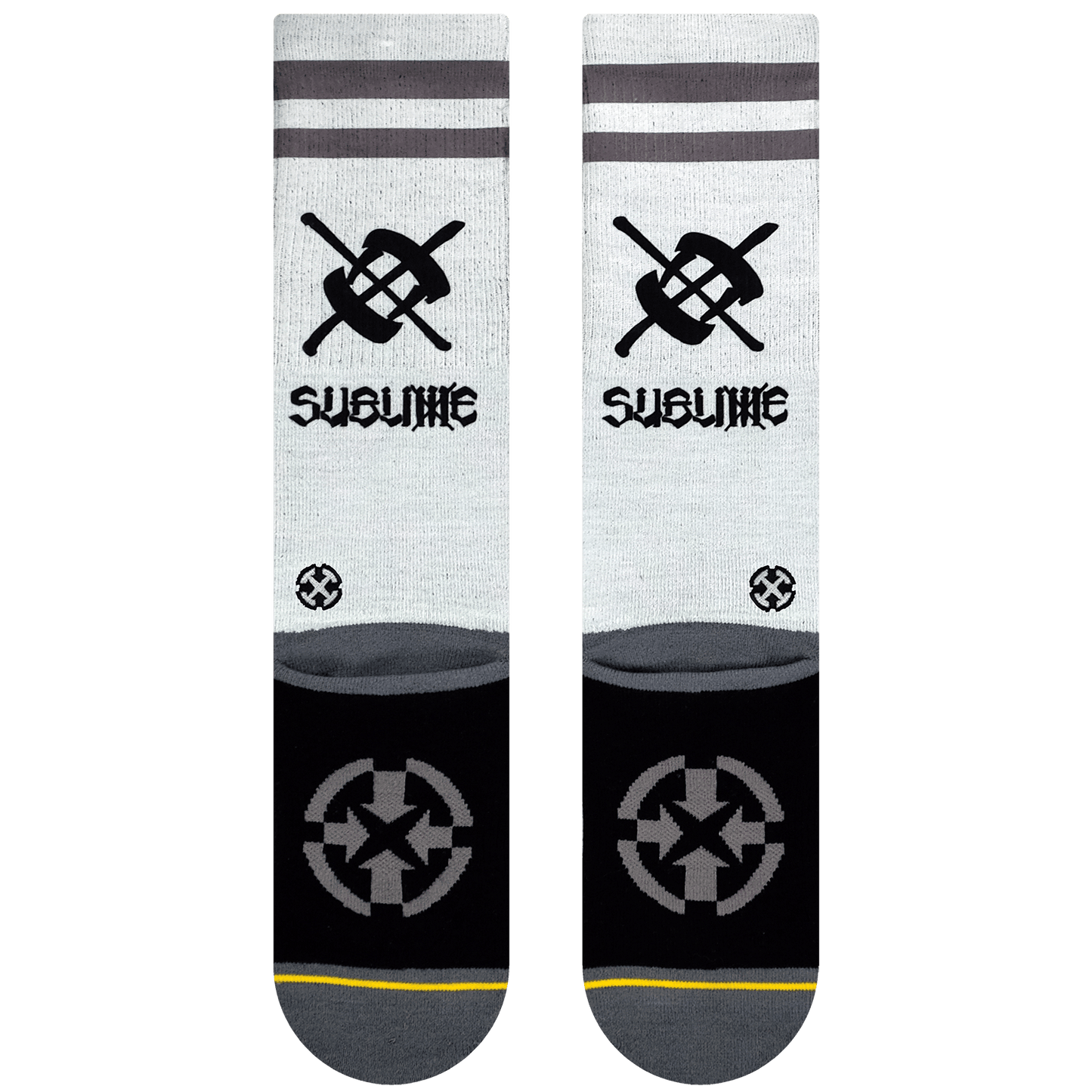 Sublime Chaz Tag White Tall Sock