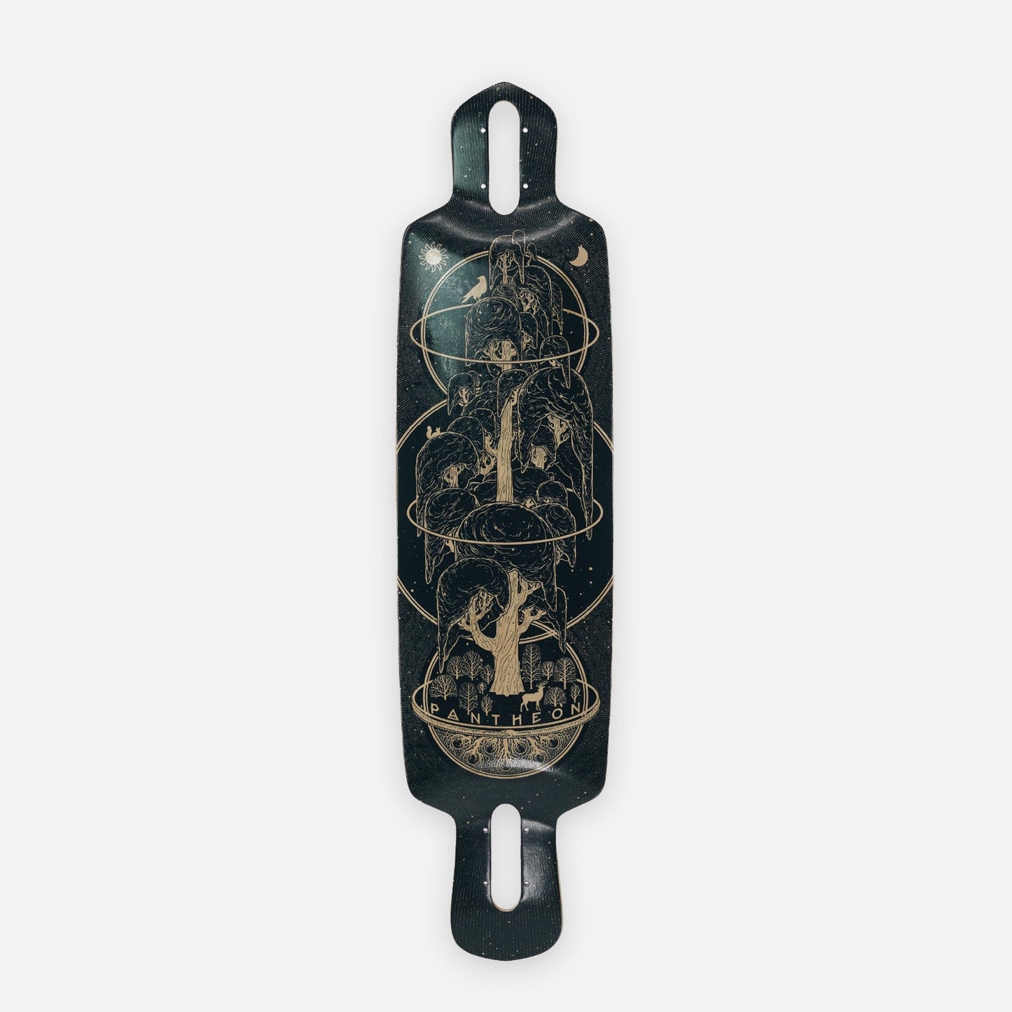 Pantheon Ember Classic Yggdrasil Graphic Longboard Deck - 34.4"