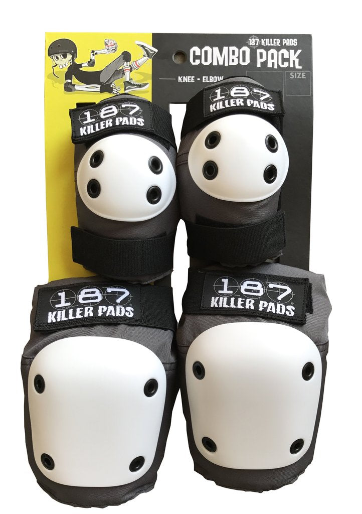 187 Killer Pads Combo Pack Pad Set Elbow Pads / Knee Pads - Bow Shock Marketplace