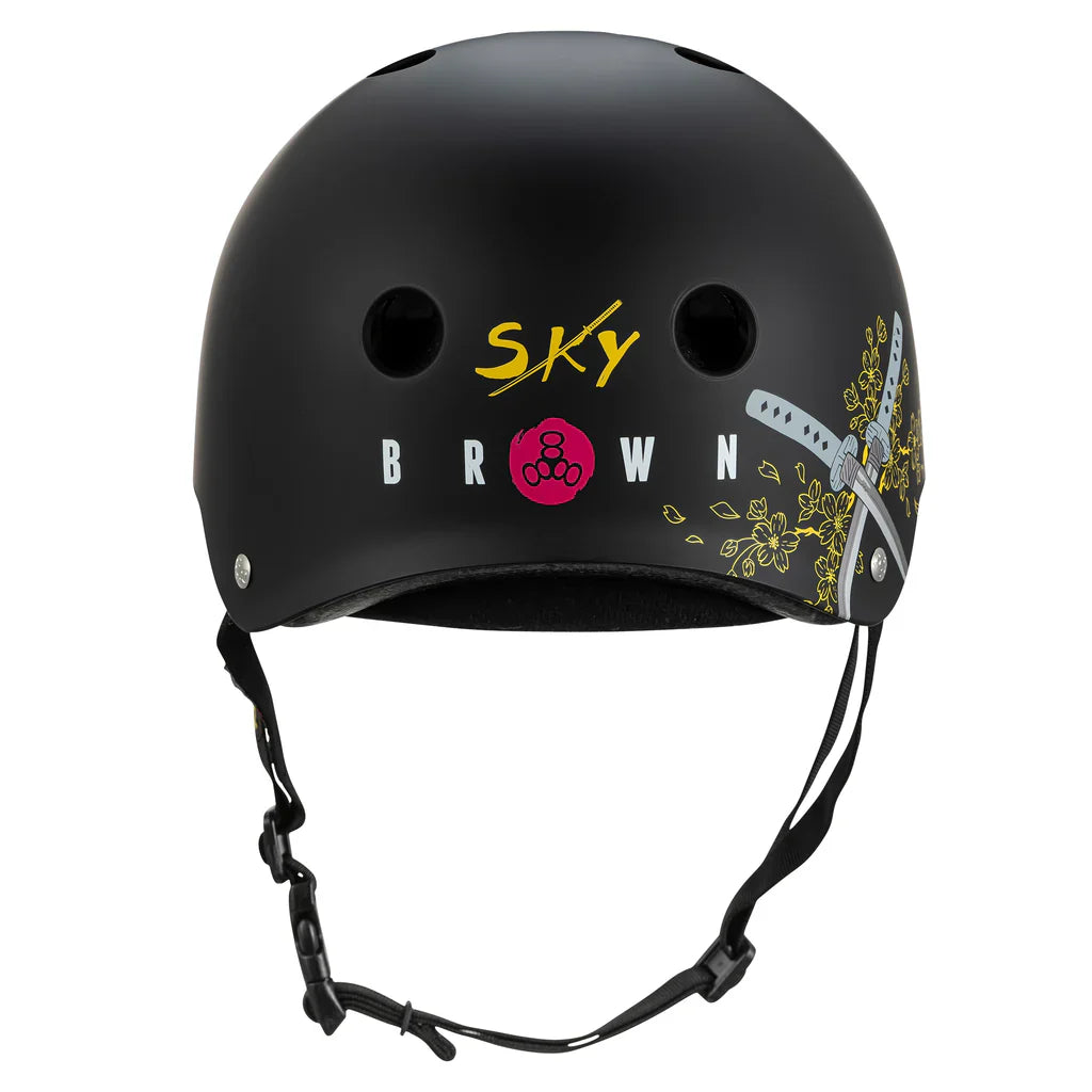 TRIPLE EIGHT THE CERTIFIED SWEATSAVER SKY BROWN SIGNATURE EDITION HELMET - Bow Shock Marketplace