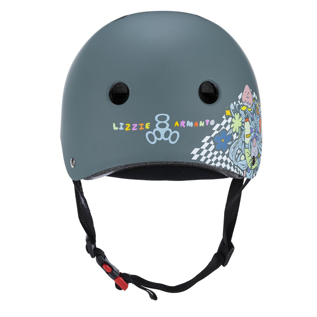 Triple Eight Lizzie Armanto Edition Certified Sweatsaver Skateboard Helmet - Bow Shock Marketplace