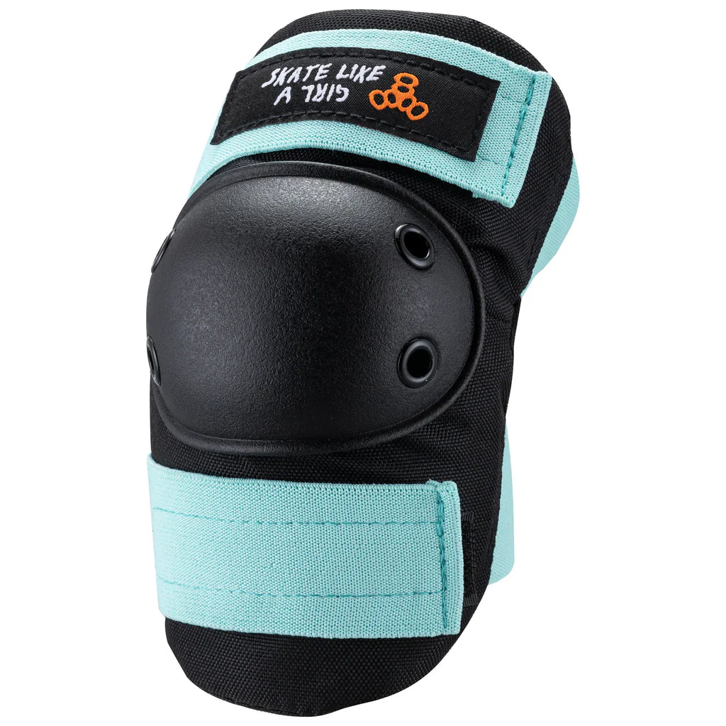 Triple Eight Saver Series - Skate Like A Girl Safety Pads 3-PK - Bow Shock Marketplace