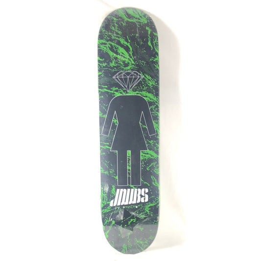 Girl x Diamond Jeron Wilson Shoe Series II Black/Green 7.63" Skateboard Deck
