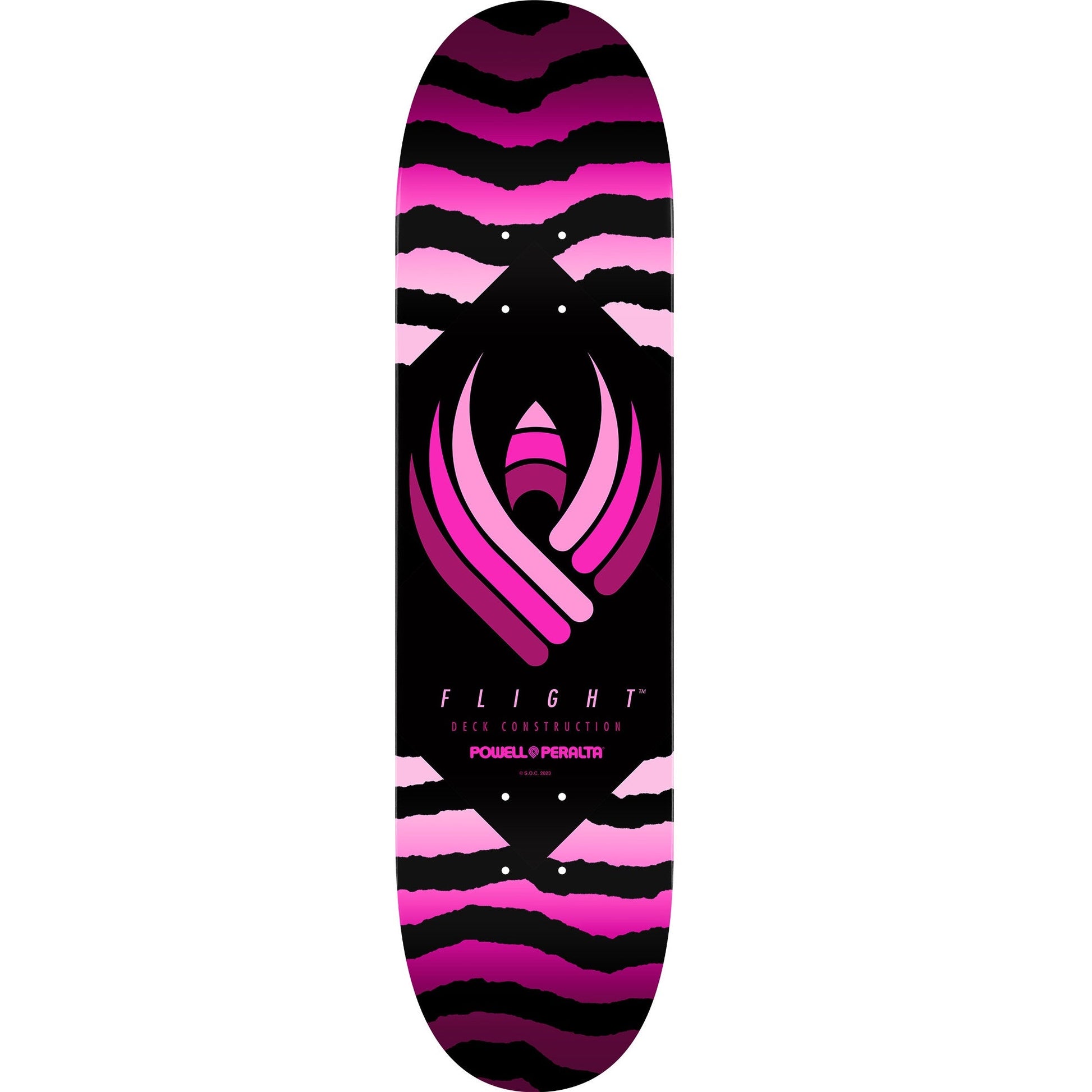 Powell Peralta Flight Safari Skateboard Deck - 8.0″ Pink - Bow Shock Marketplace