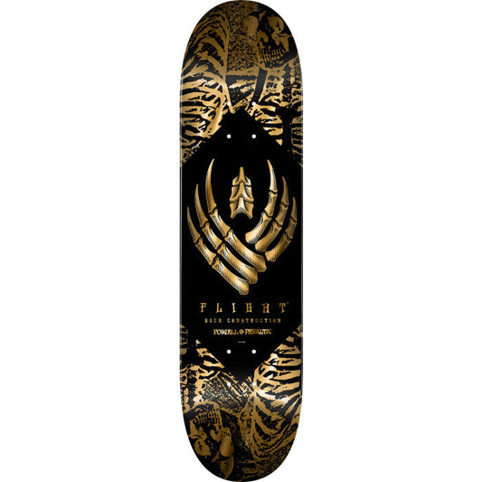 Powell Peralata Skeleton Gold Foil Flight 8.63" K26 Skateboard Deck