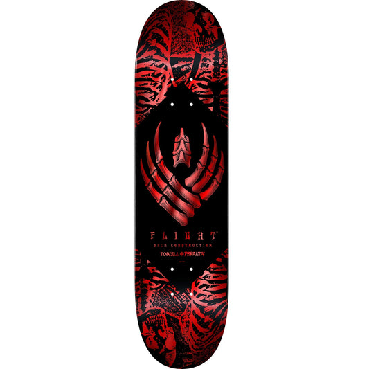 Powell Peralta Skeleton Flight Skateboard Deck - 8.38″ Red Foil - Bow Shock Marketplace