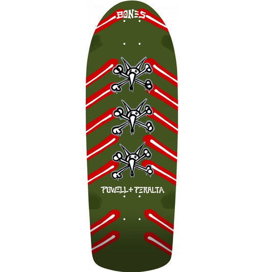 Powell Peralta OG Rat Bones Skateboard Deck - 10″ Olive Green