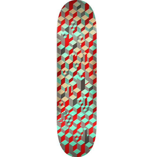 Mini Logo Pattern Blocks Skateboard Deck 242 - 8.0" - Bow Shock Marketplace