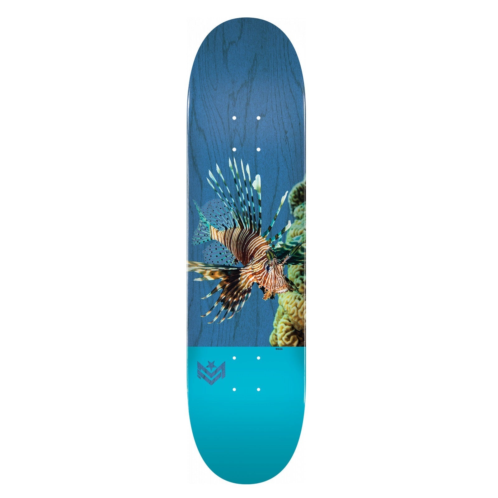 Mini Logo Poison 16 Skateboard Deck 255 - 7.5" Lion Fish - Bow Shock Marketplace