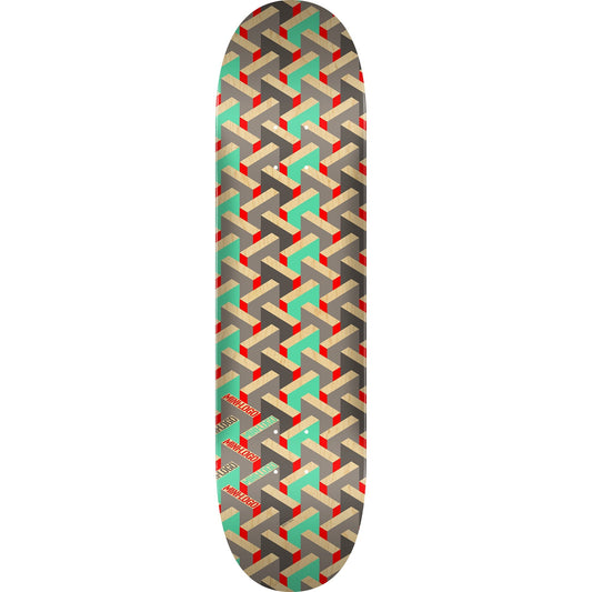 Mini Logo Pattern Maze Skateboard Deck - 8.25″ - Bow Shock Marketplace