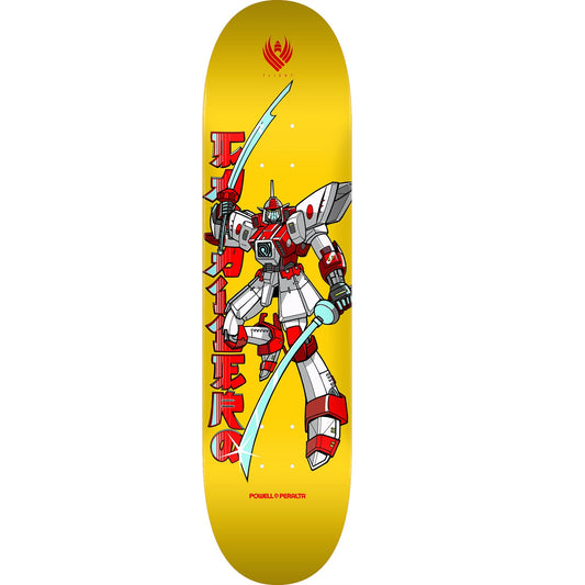 Powell Peralta Steve Caballero Gundam Flight Skateboard Deck - 8.25″ Yellow - Bow Shock Marketplace