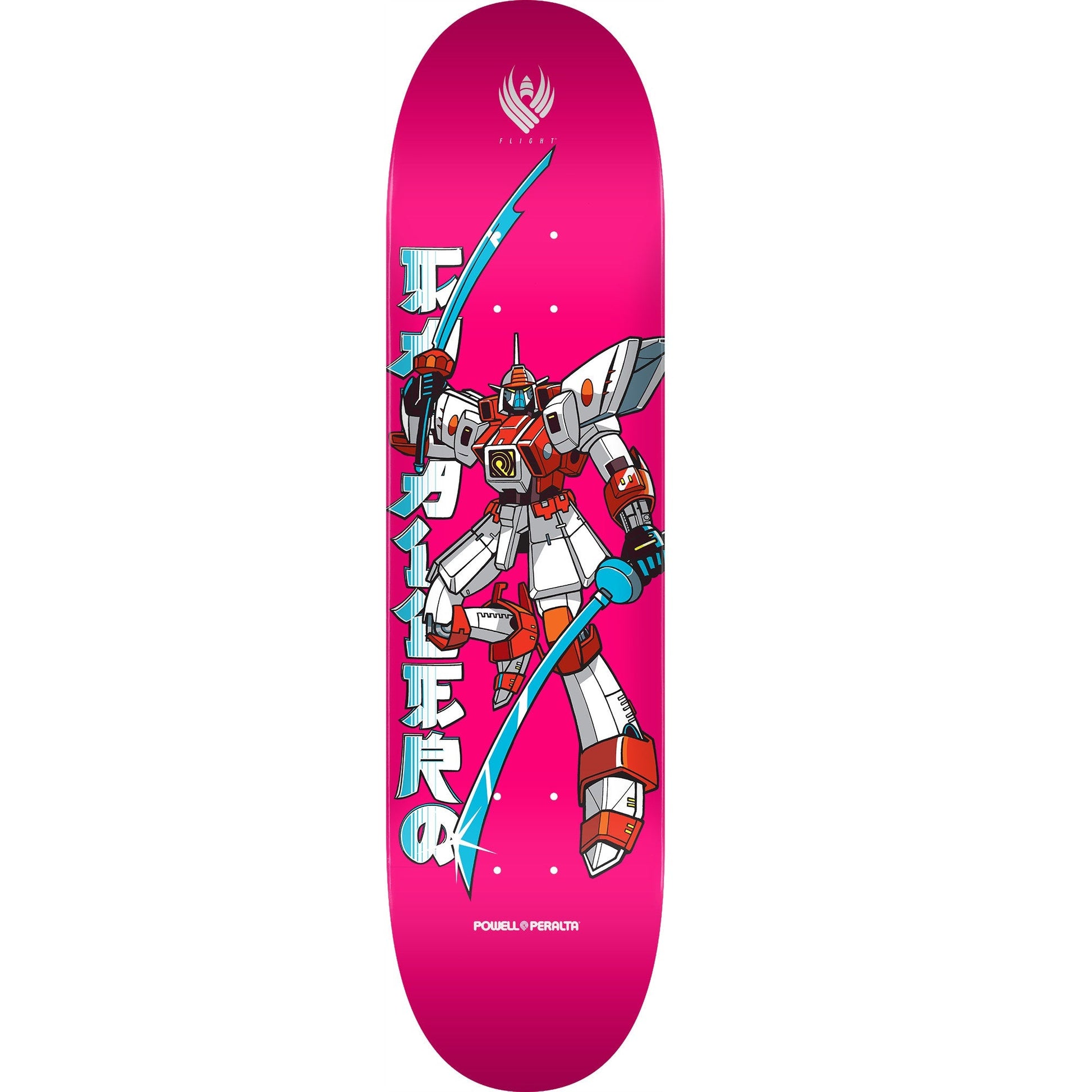 Powell Peralta Steve Caballero Gundam Flight Skateboard Deck - 8.5″ Pink - Bow Shock Marketplace