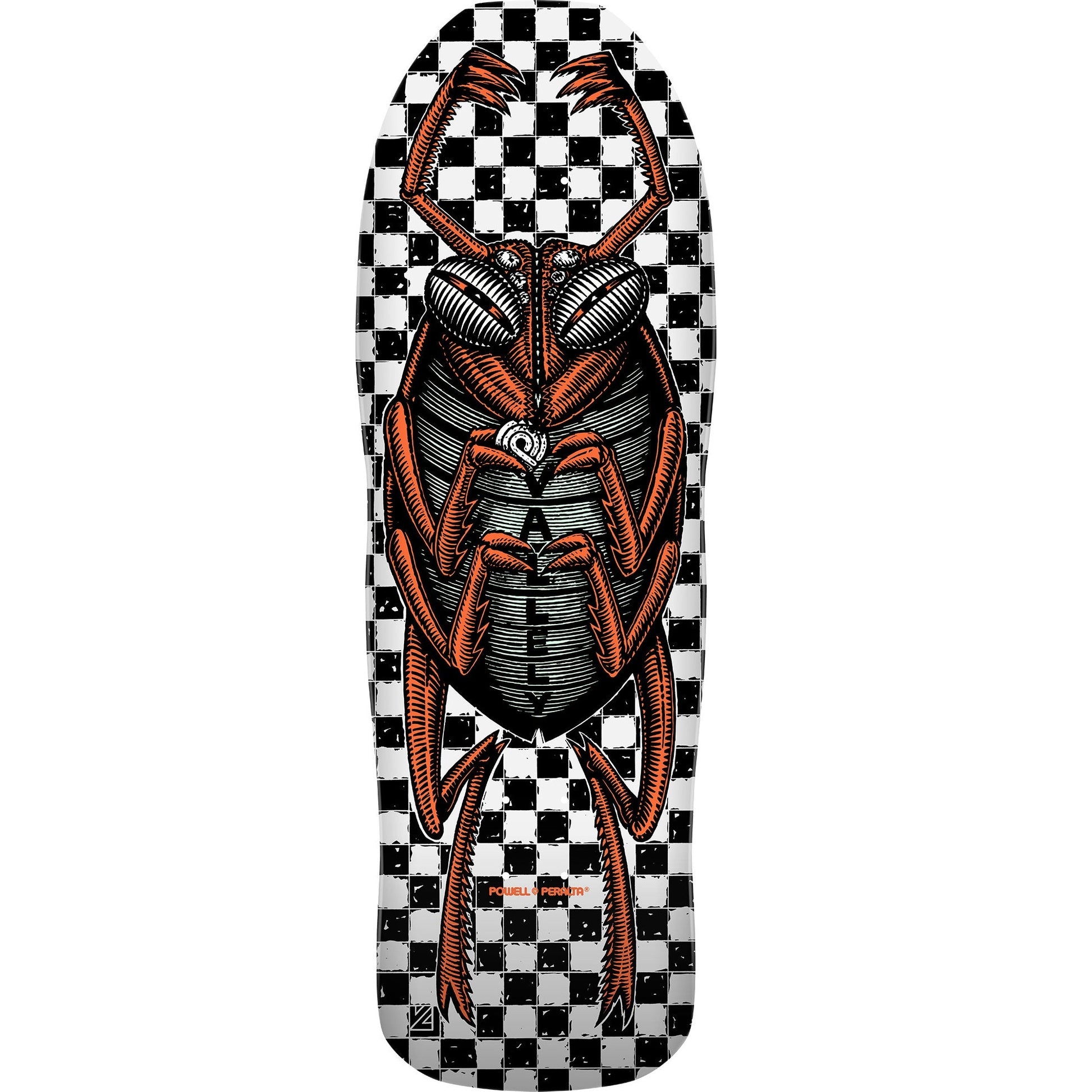 Powell Peralta Mike Vallely Bug Reissue Skateboard Deck - 10″ White - Bow Shock Marketplace