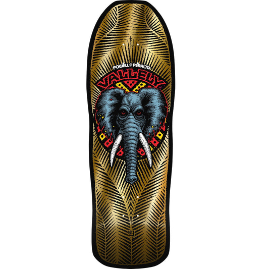 Powell Peralta Mike Vallely Elephant Reissue Skateboard Deck - 10″ Gold Foil - Bow Shock Marketplace