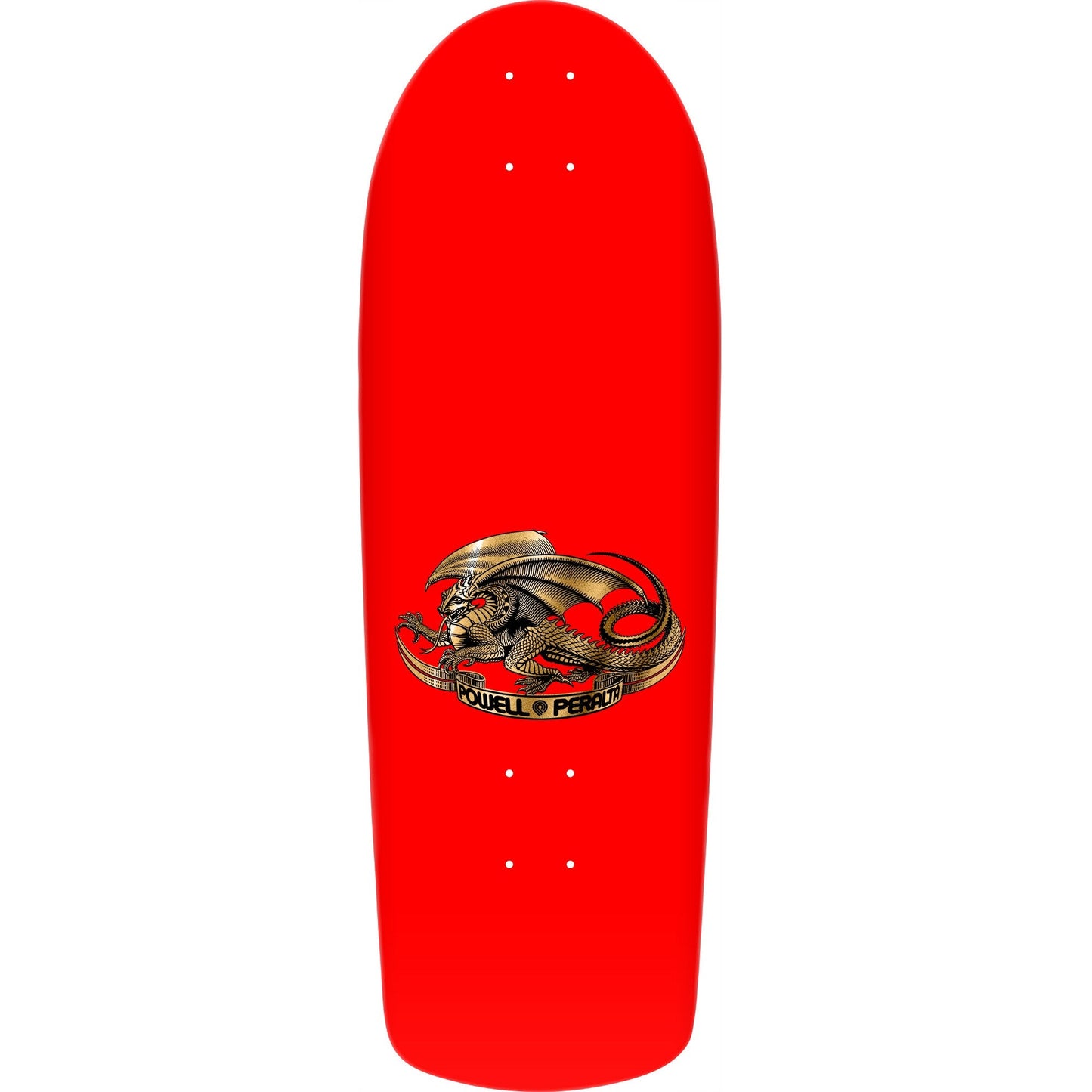 Powell Peralta Mike McGill 40th Anniversary McTwist Reissue Skateboard Deck - 10" Red/Gold Foil - Bow Shock Marketplace