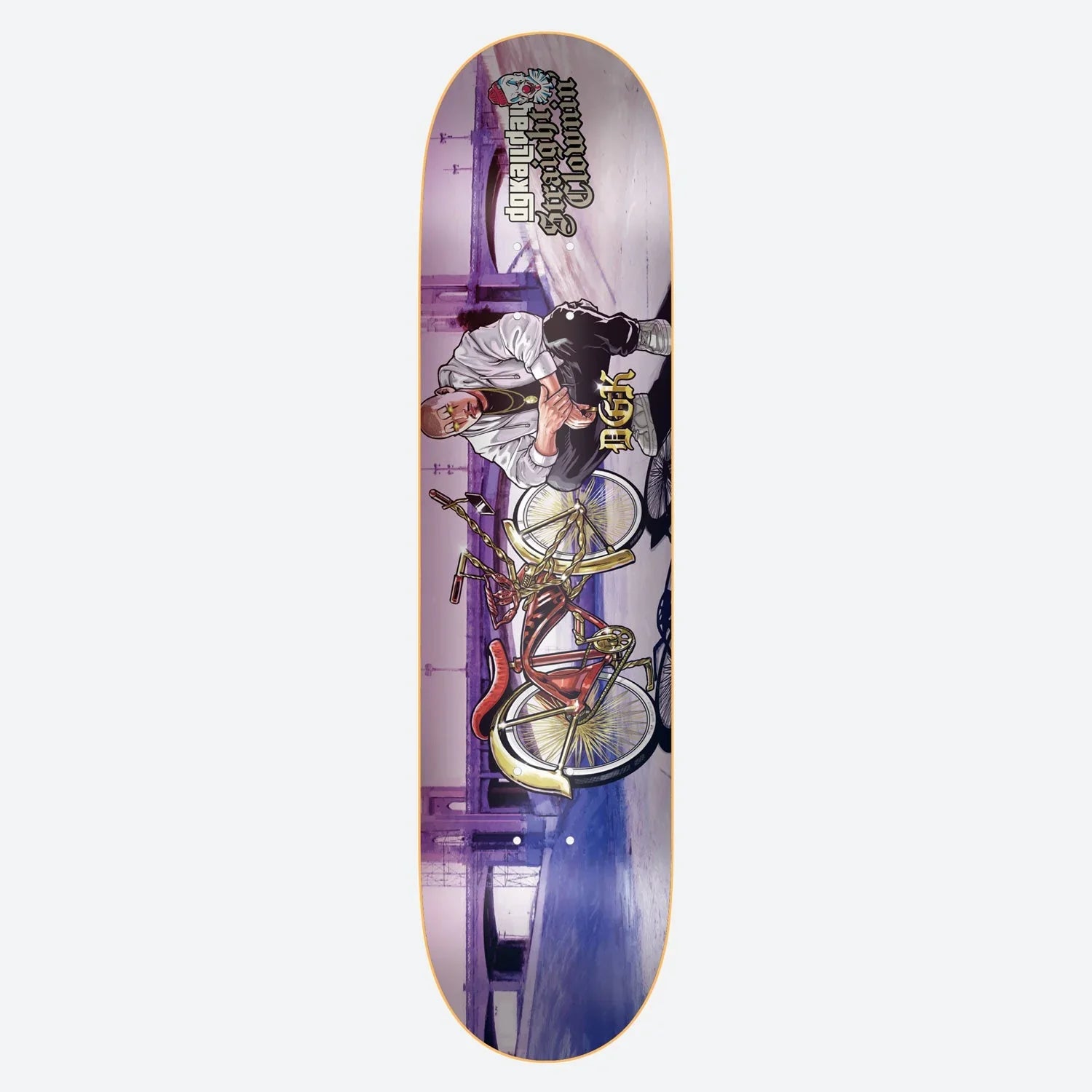 DGK Straight Clownin' Skateboard Deck - 8.38″ Multi - Bow Shock Marketplace