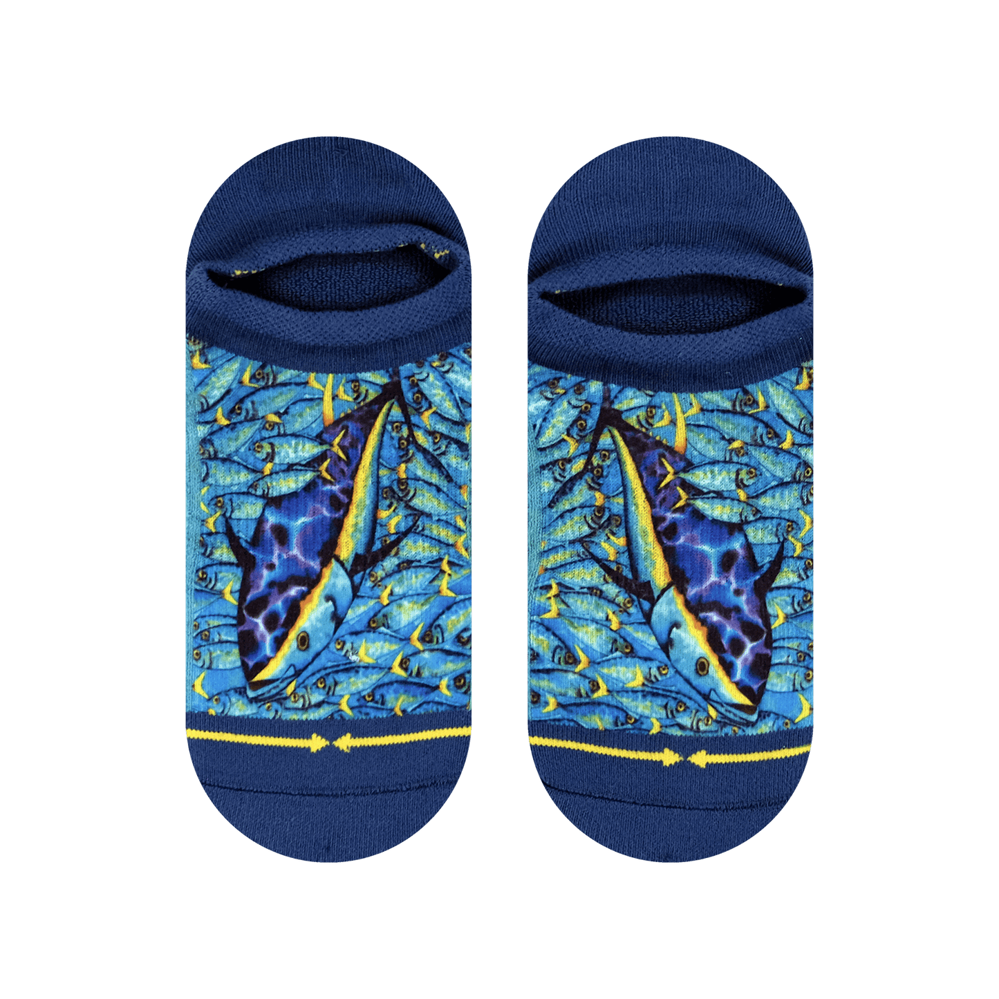 Tuna No Show Socks With Art by Daniel Jean-Baptiste