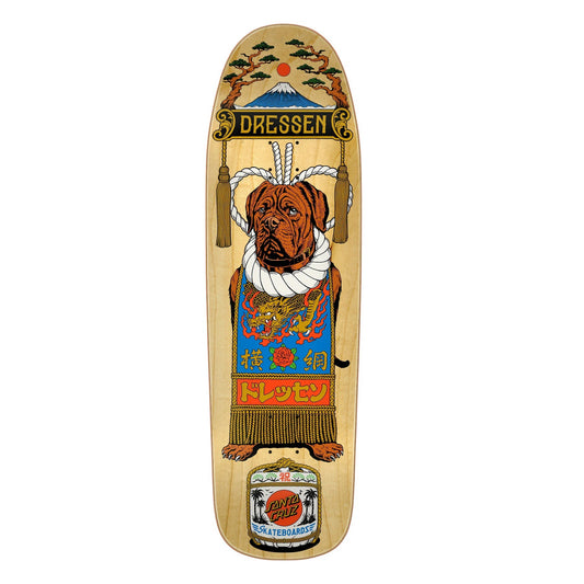 Santa Cruz Dressen Sumo Dog Shaped Skateboard Deck - 9.3″ - Bow Shock Marketplace