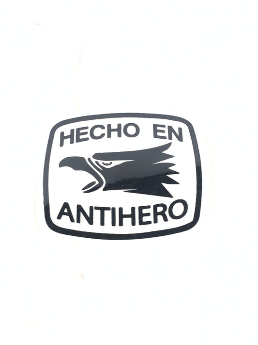 Anti-Hero Hecho En Antihero Clear Black 7" x 6" Sticker