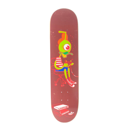 Toy Machine  Billy Marks Gamer graphic Brown red Green White Multi Color Size 7.5" Vintage NOS Deck