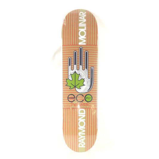 Habitat Raymond Molinar Eco Ply Hand Graphic Tan Red Multi Color Size 7.78" Skateboard Deck
