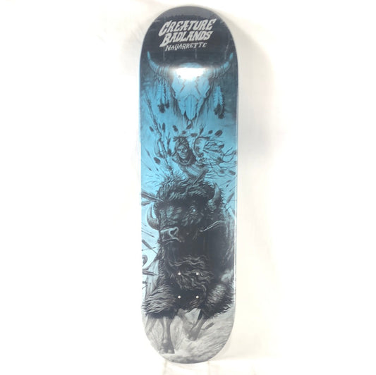 Creature/Badlands Darren Navarette Blue/Black/White Size 8.75 Skateboard Deck