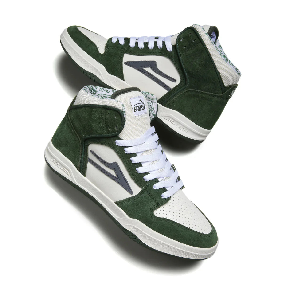 Lakai Shoes Telford - Green/Cream Suede - Bow Shock Marketplace