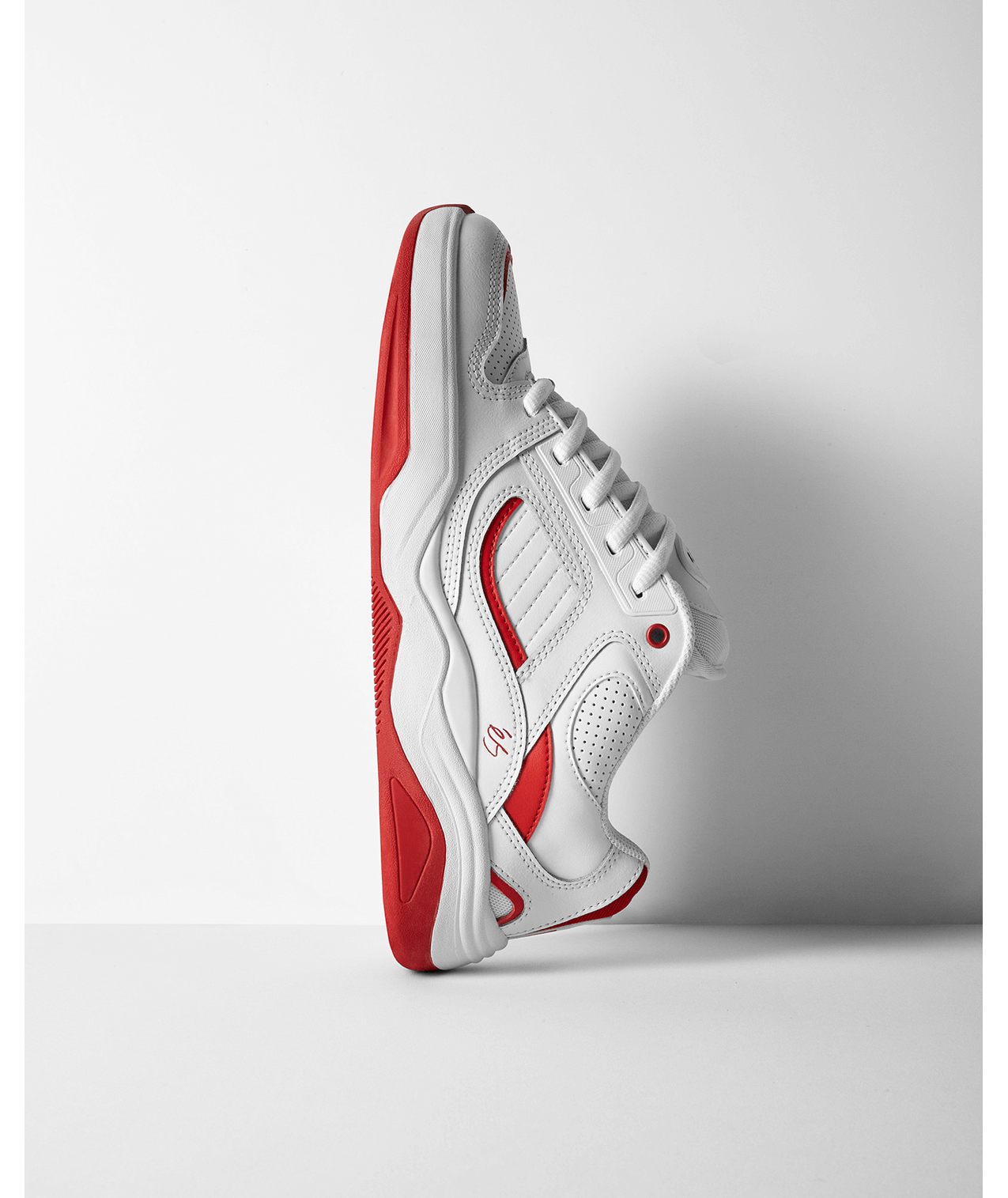 éS Shoes Tj Rogers - White/Red - Bow Shock Marketplace