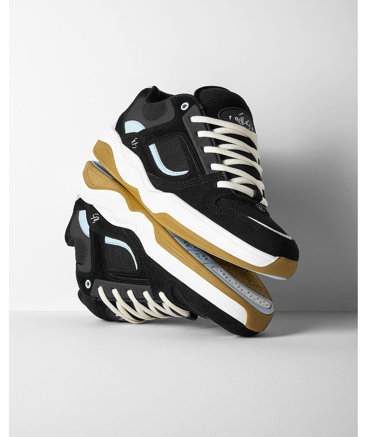 éS Shoes Tj Rogers - Black/Blue/White - Bow Shock Marketplace