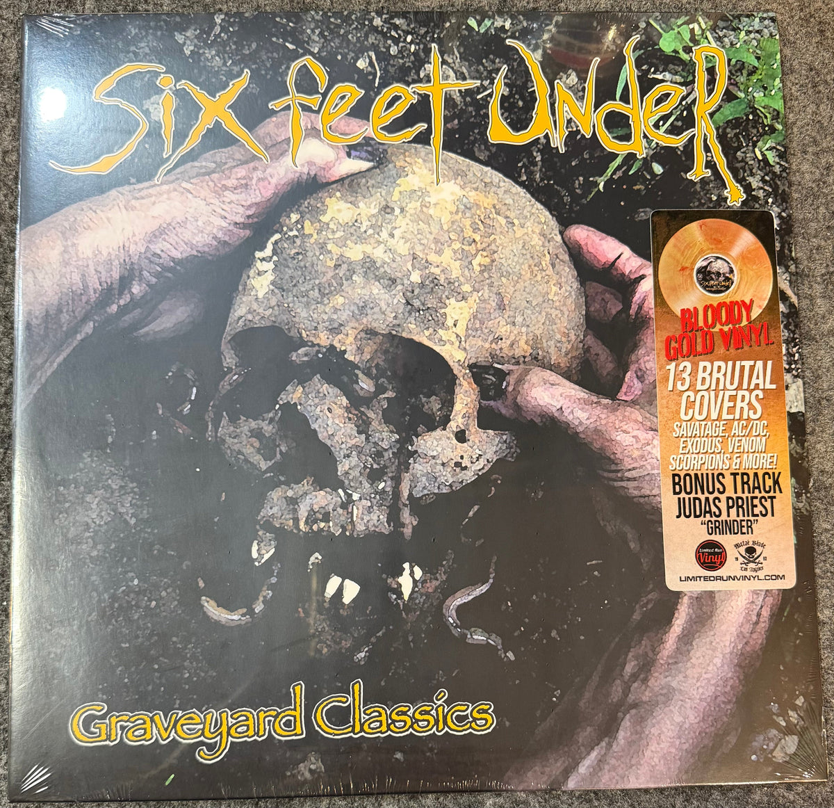 Six Feet Under - Graveyard Classics [Bloody Gold] Vinyl LP Record