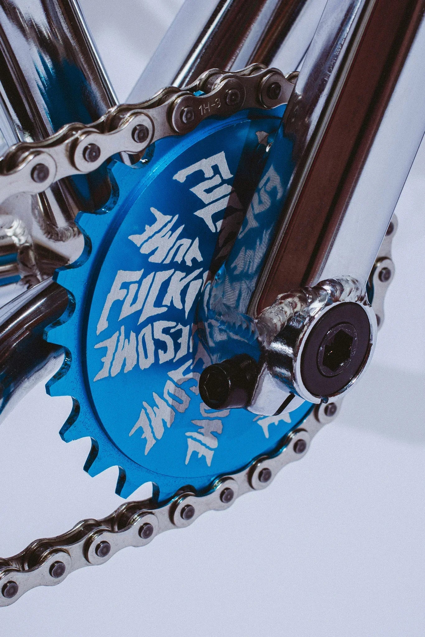 Cult x Fucking Awesome 26″ Cruiser Complete Bike - Chrome/Blue