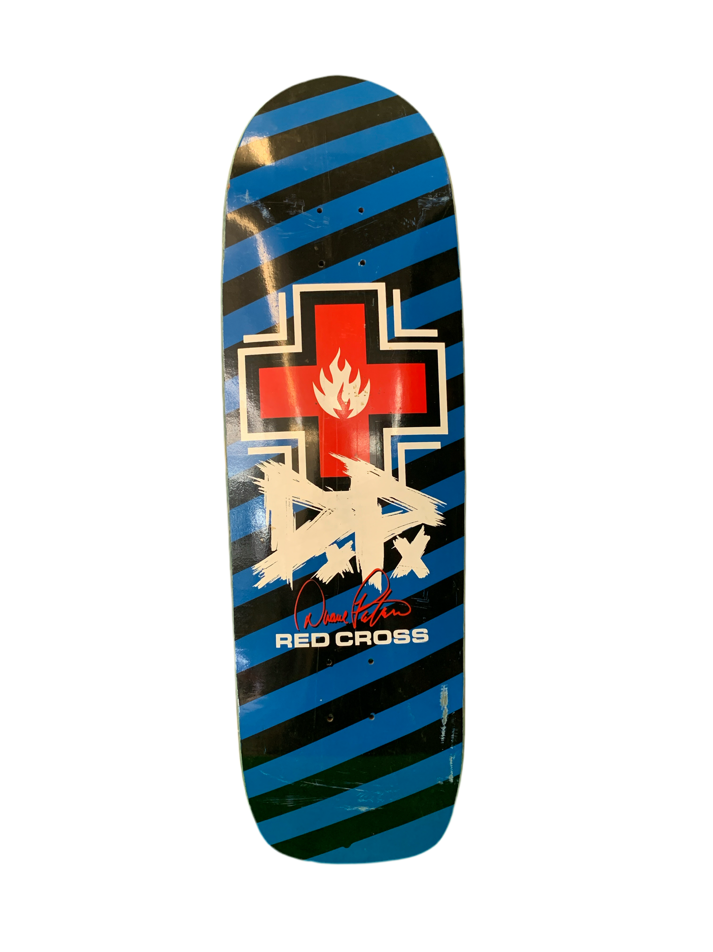 Black Label Duane Peters Red Kross Blue/Red 9.8" Classic Skateboard Deck