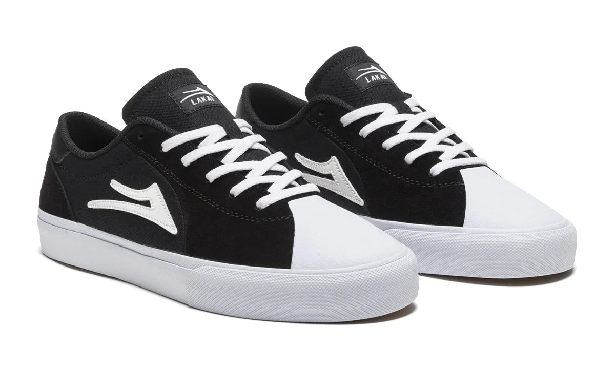 Lakai Shoes Flaco II - Black/White Suede - Bow Shock Marketplace