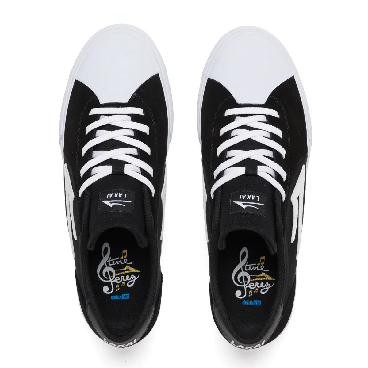 Lakai Shoes Flaco II - Black/White Suede - Bow Shock Marketplace