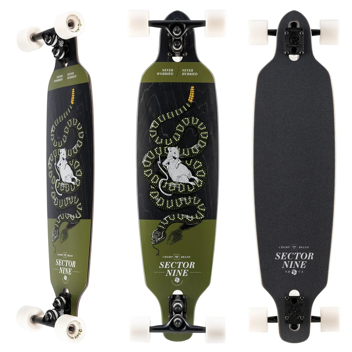 Sector Nine Fractal Rattler 36" X 9.0" Longboard Complete Skateboard