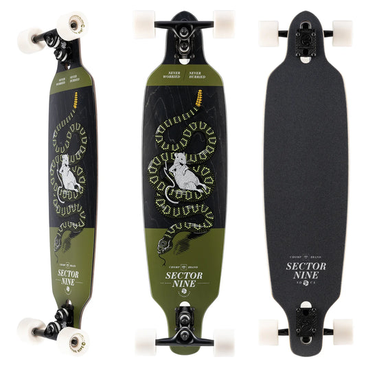 Sector Nine Fractal Rattler 36" X 9.0" Longboard Complete Skateboard