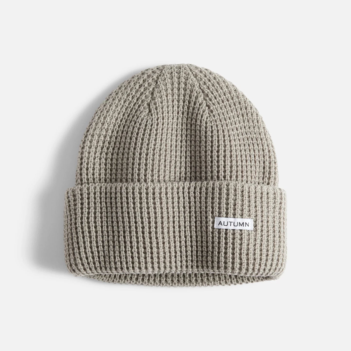 Autumn Waffle Stone Beanie