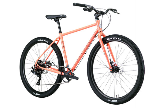 Fairdale Weekender Archer 27.5″ Complete Cruiser Bike - Matte Coral Red - Bow Shock Marketplace