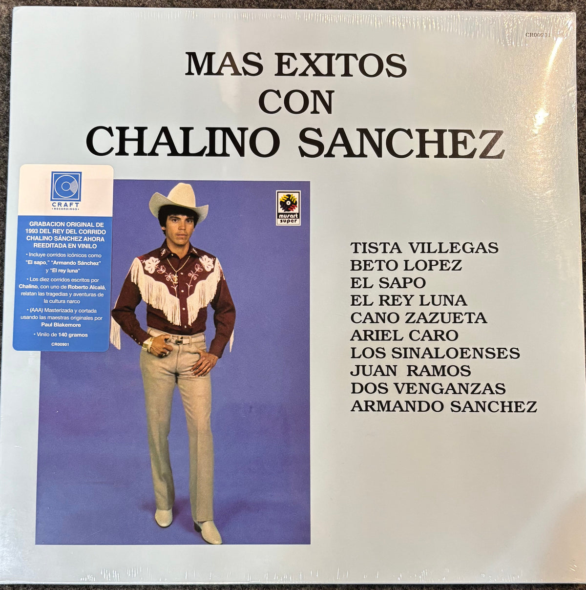 Sanchez, Chalino - Mas Exitos Con Chalino Sanchez VInyl LP Record