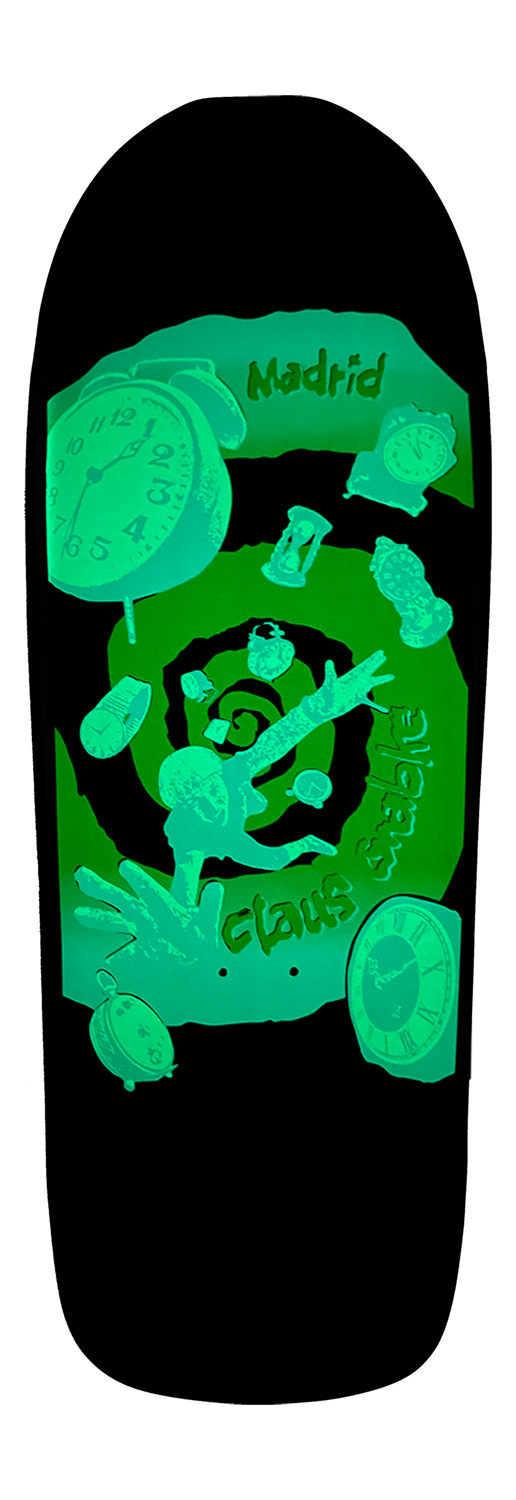 Madrid Claus Grabke Time Warp LTD Glow In The Dark 10.75" Skateboard Deck - Bow Shock Marketplace