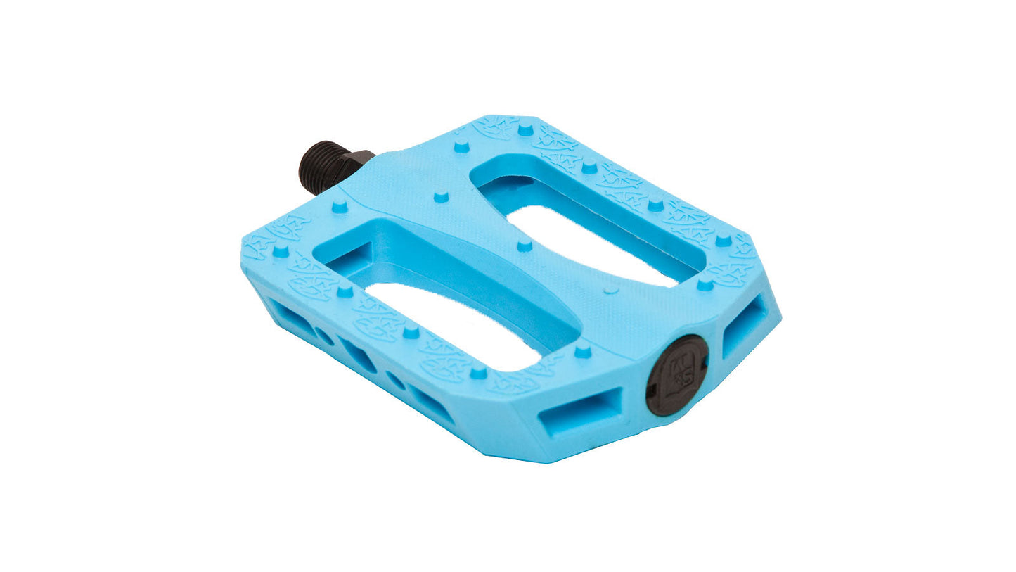 S&M Hoder BTM Pedals - Cyan Blue - Bow Shock Marketplace