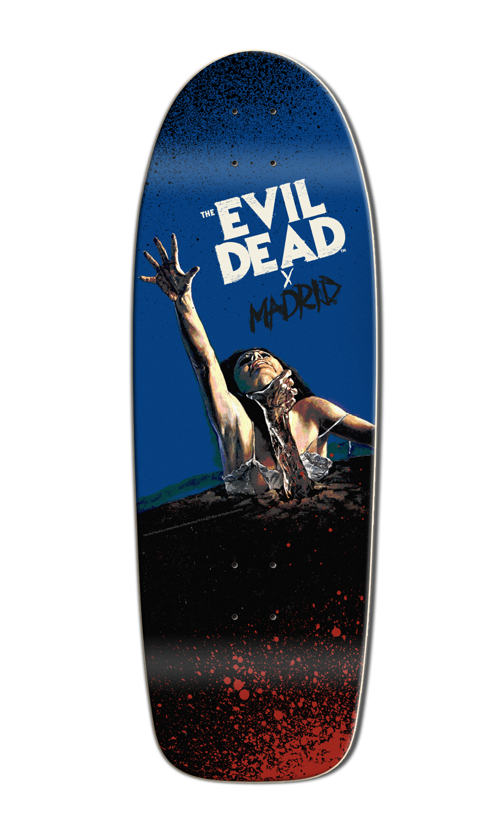 The Evil Dead X Madrid 45th Anniversary Grabber 10" Skateboard Deck