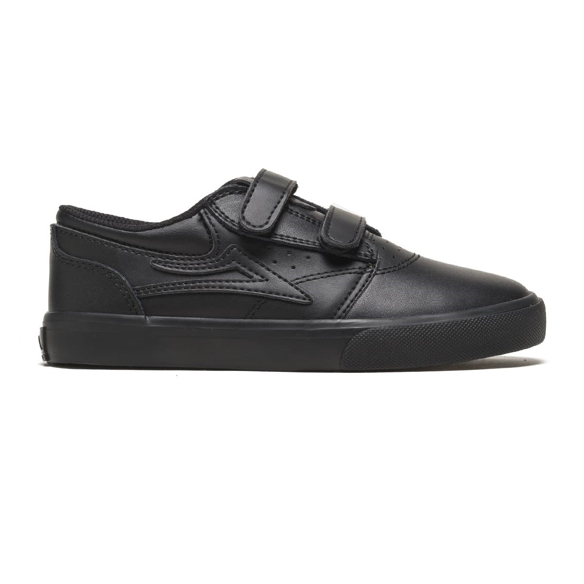 Lakai Shoes Griffin Kids - Black/Black Leather - Bow Shock Marketplace
