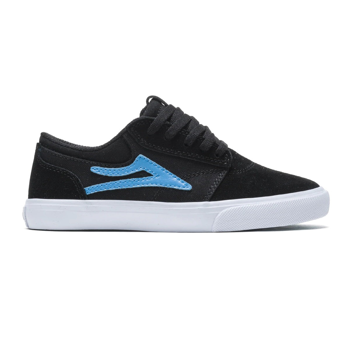 Lakai Shoes Griffin Kids - Black/Cyan Suede - Bow Shock Marketplace