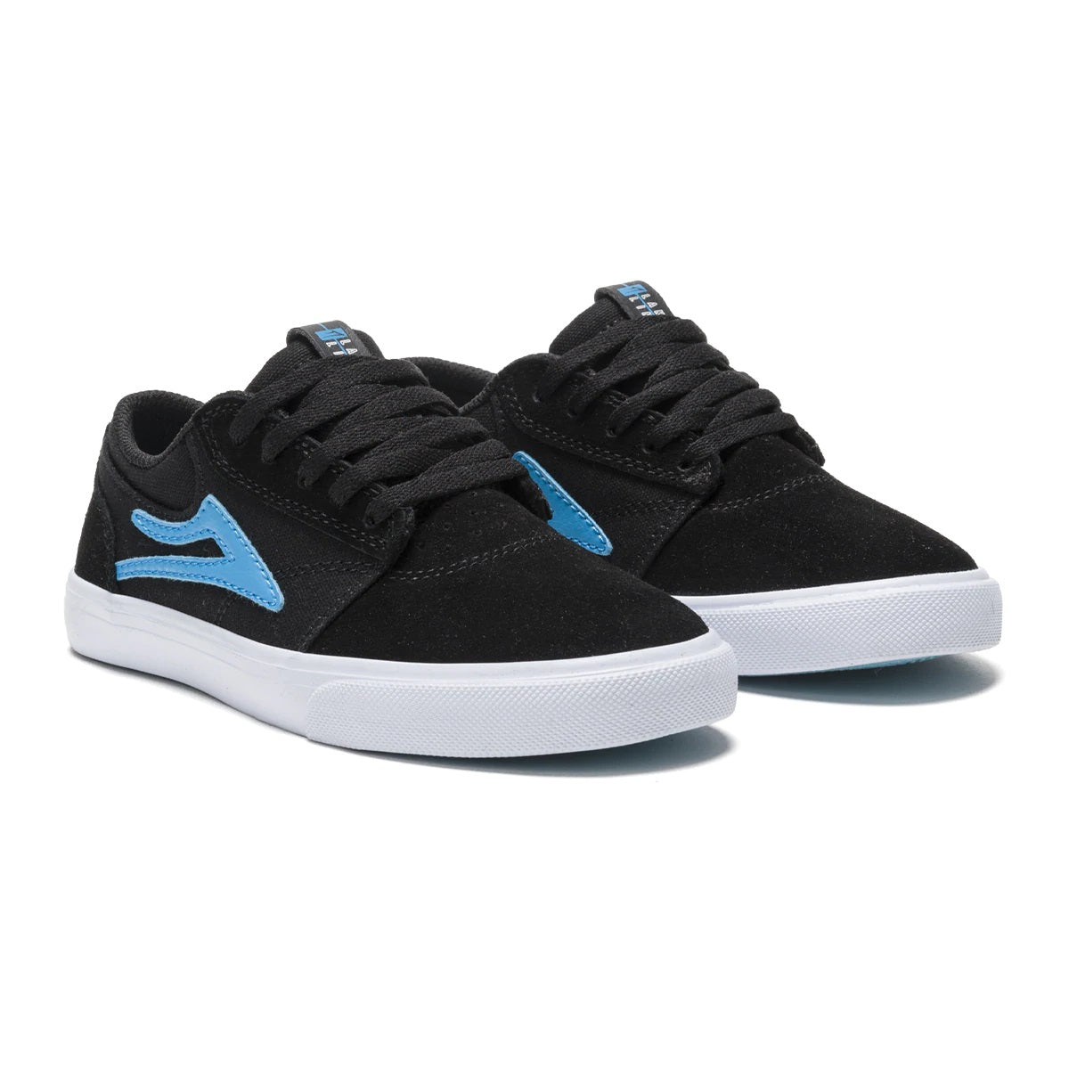 Lakai Shoes Griffin Kids - Black/Cyan Suede - Bow Shock Marketplace